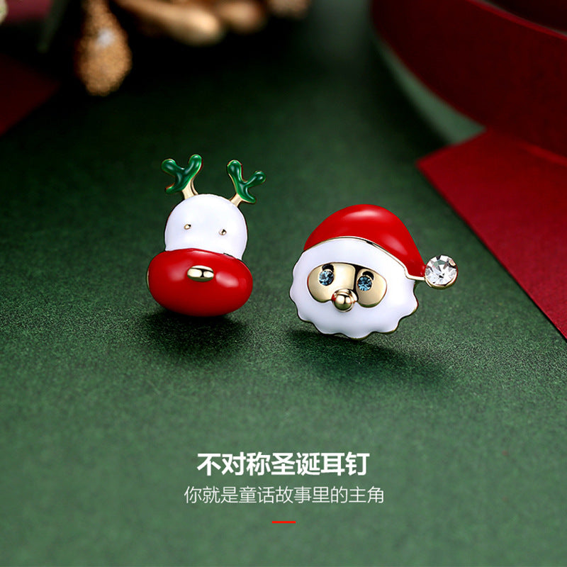 Wholesale Christmas Collection Asymmetrical Earrings
